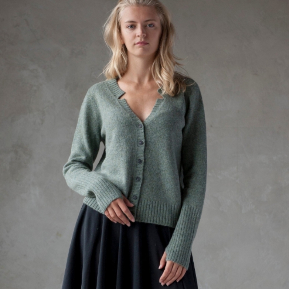 Wool Cardi+leg warmers